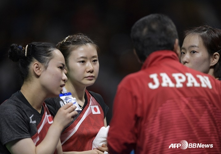 후쿠하라 아이(왼쪽 두 번째)의 선수 시절 모습. /AFPBBNews=뉴스1