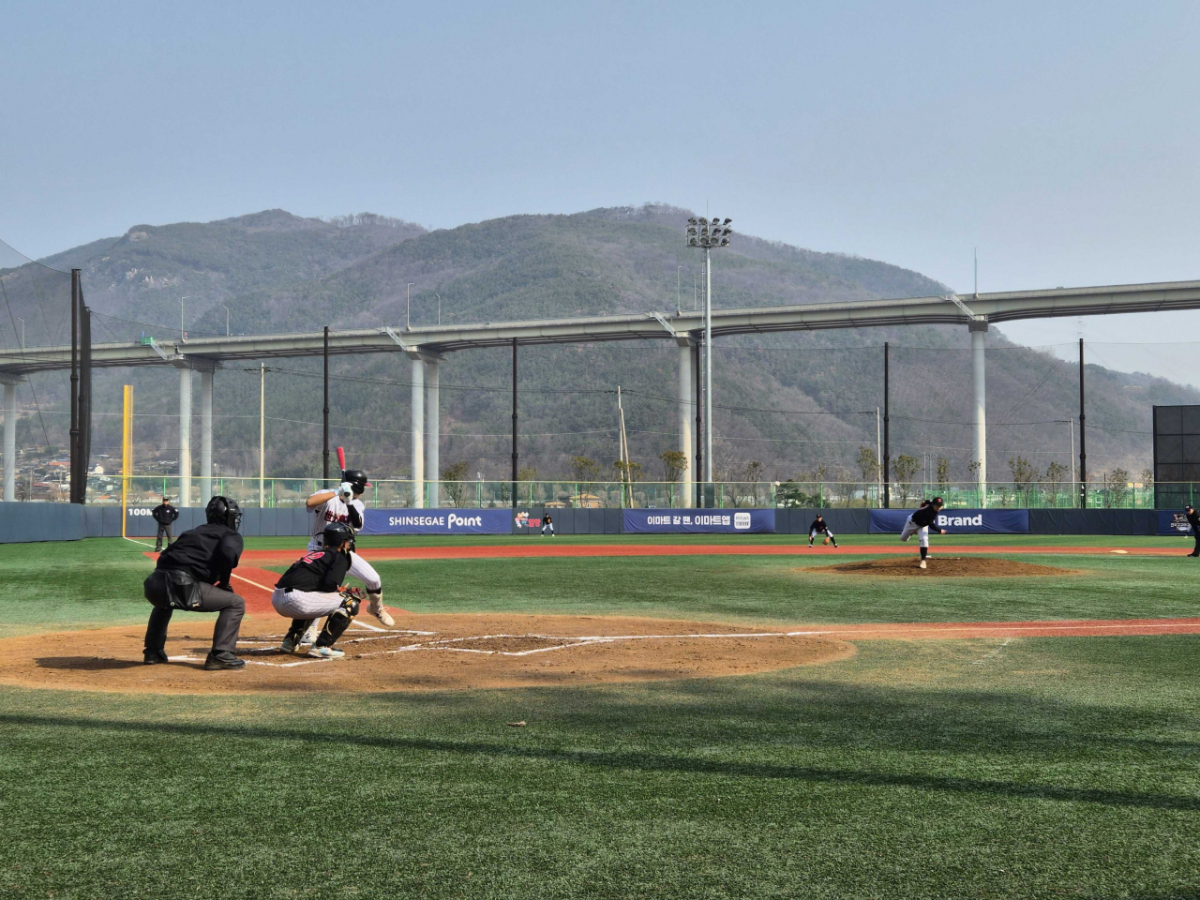 ABS가 적용된 2026 신세계이마트배 전국고교야구선수권대회가 밀양선샤인파크에서 열리고 있다 . /사진=스포츠투아이 제공