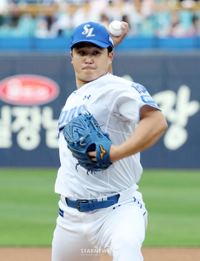 26일 순서상 선발로 나설 차례인 삼성 최원태. /사진=김진경 대기자
