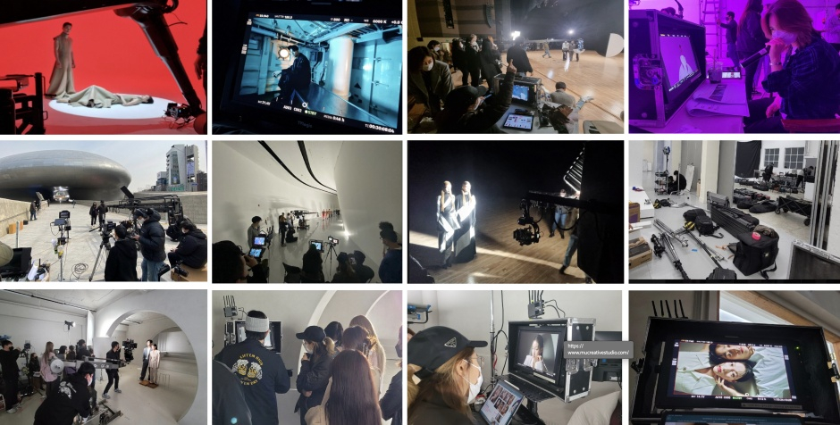 정민희 대표의 영상·광고 촬영 디렉팅 현장 모습./사진제공=이리온