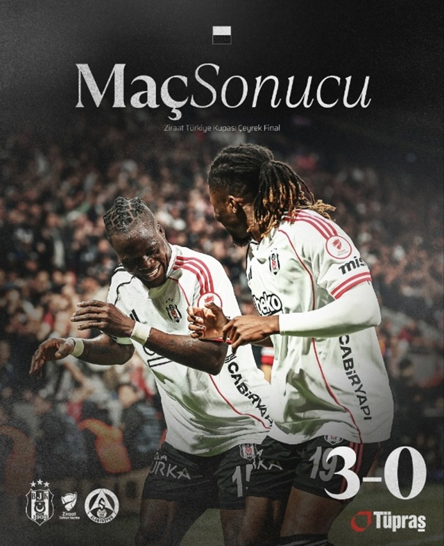 최종 스코어. /사진=베식타스 SNS