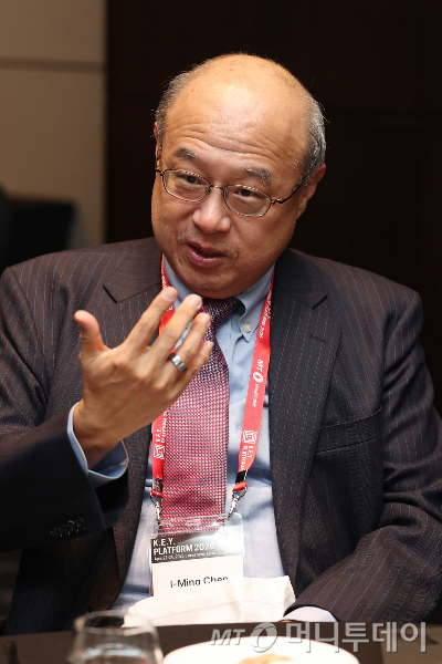 23일 영등포구 콘래드 서울에서 머니투데이 주최로 진행된 '2026 키플랫폼' 오찬 간담회. 이밍 첸 싱가포르 난양공과대학교 교수. /사진=이기범 기자 leekb@