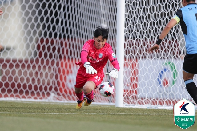 천안시티 골키퍼 박대한. /사진=한국프로축구연맹 제공