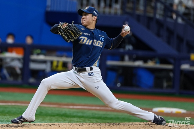 구창모가 23일 키움전에서 역투하고 있다. /사진=NC 다이노스