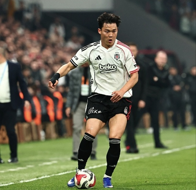 경기에 집중하는 오현규. /사진=베식타시 SNS