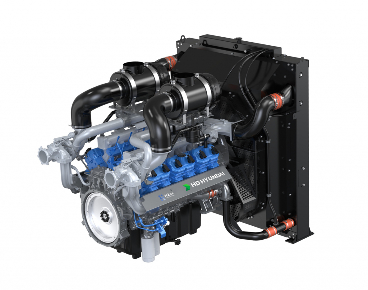 HD건설기계 22리터급 대형 수소엔진 HX22 /사진제공=HD건설기계