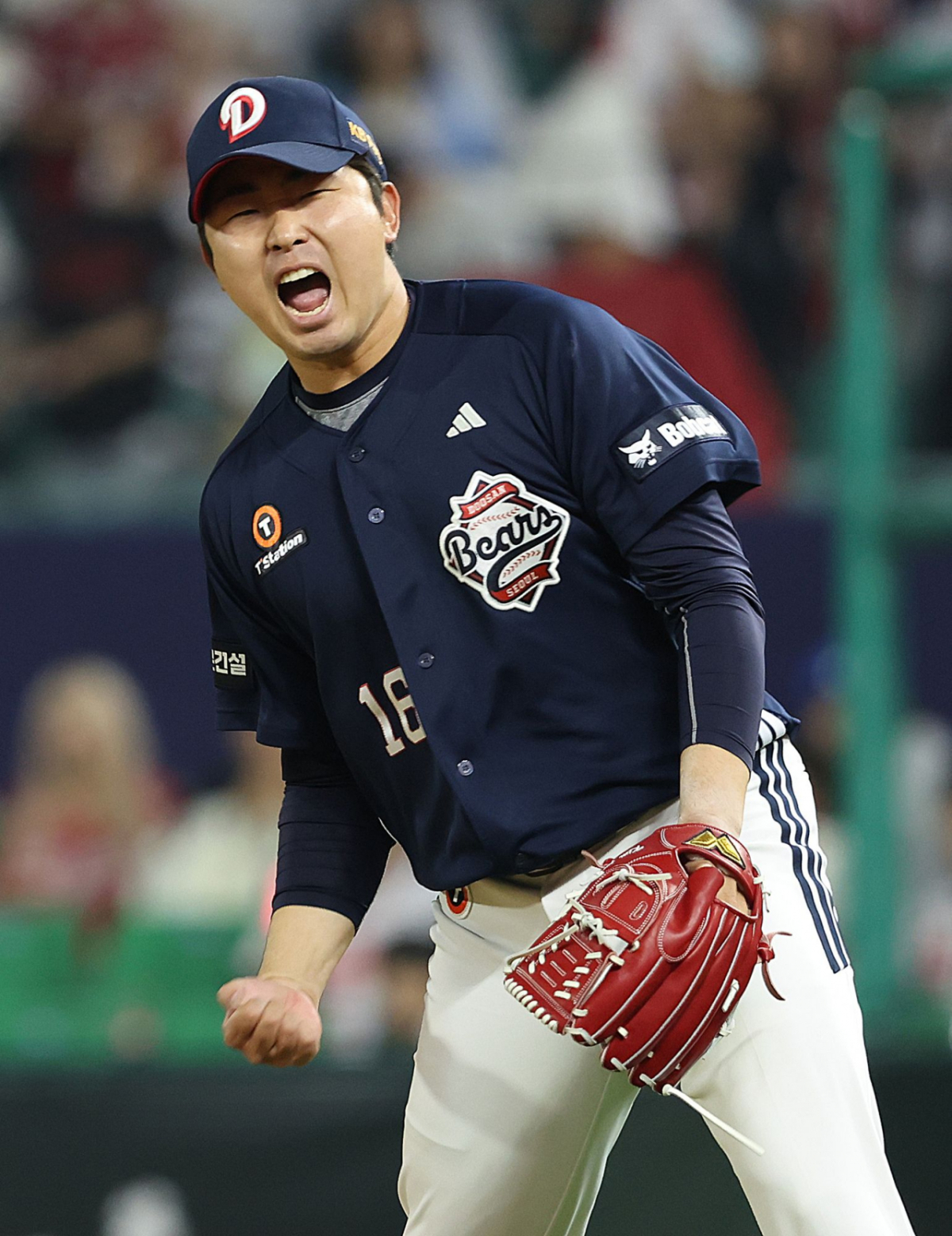 두산 베어스 불펜 투수 김정우. /사진=두산 베어스 제공