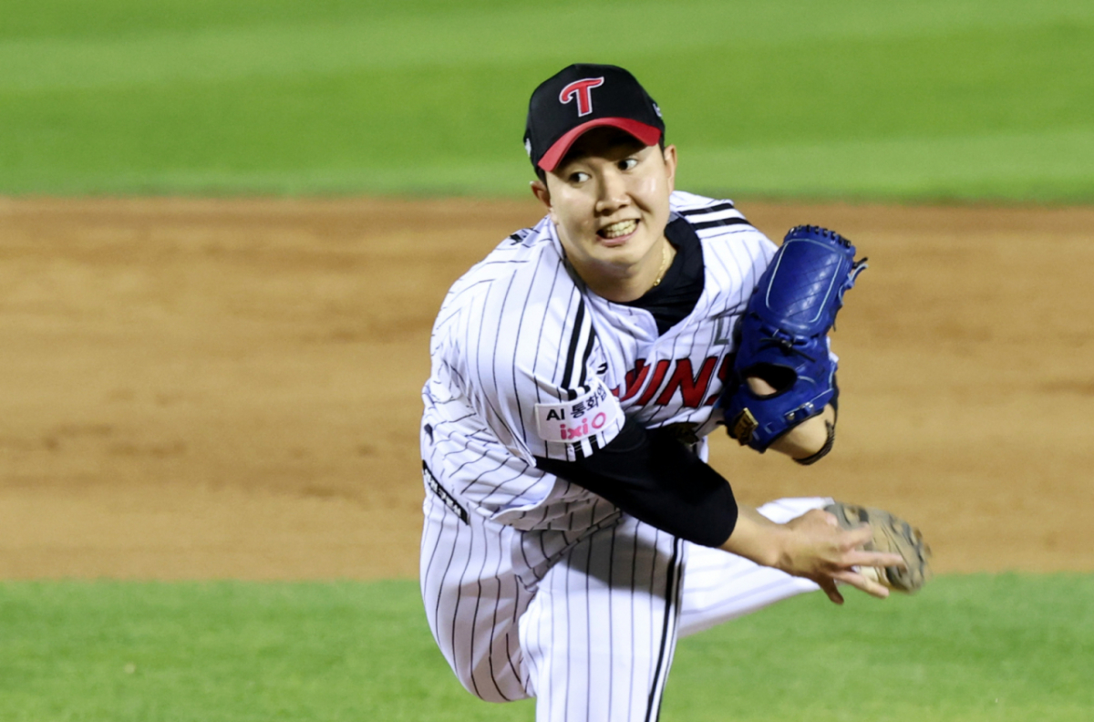 LG 트윈스 마무리 투수 유영찬. /사진=LG 트윈스 제공