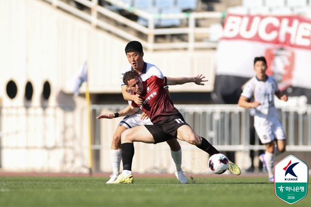 김천상무-부천FC 경기. /사진=한국프로축구연맹 제공