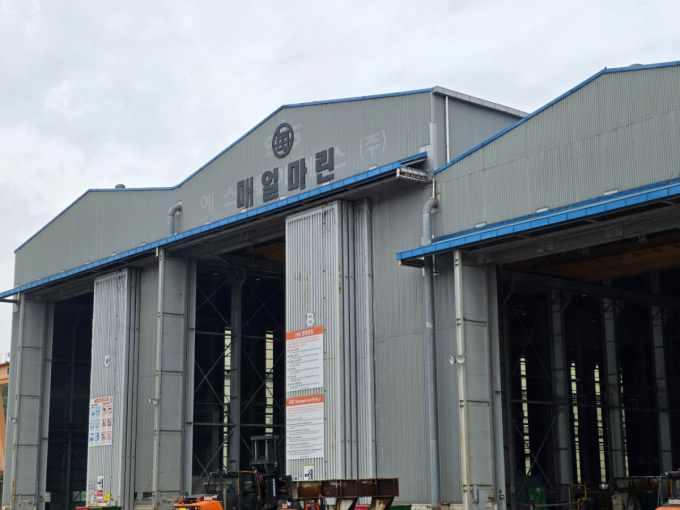 경남 창원시 매일마린의 창원공장. 2020년 원전 플랜트 제작 기술을 보유한 기업과 창원공장을 인수·합병하면서 해상 플랜트 제작으로 사업 영역을 확장했다. /사진=이병권 기자