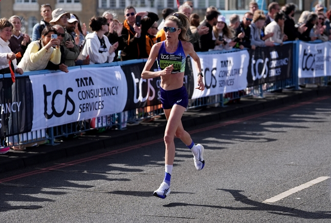 부상에도 역주하는 에일리스 맥콜건의 모습. /로이터=뉴스1