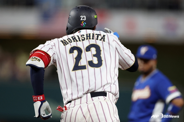 베네수엘아와 8강전서 홈런을 쳤던 모리시타. /AFPBBNews=뉴스1