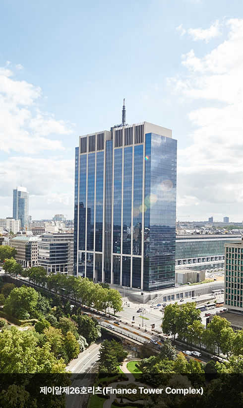 벨기에 파이낸스타워. 사진제공=제이알글로벌리츠 홈페이지