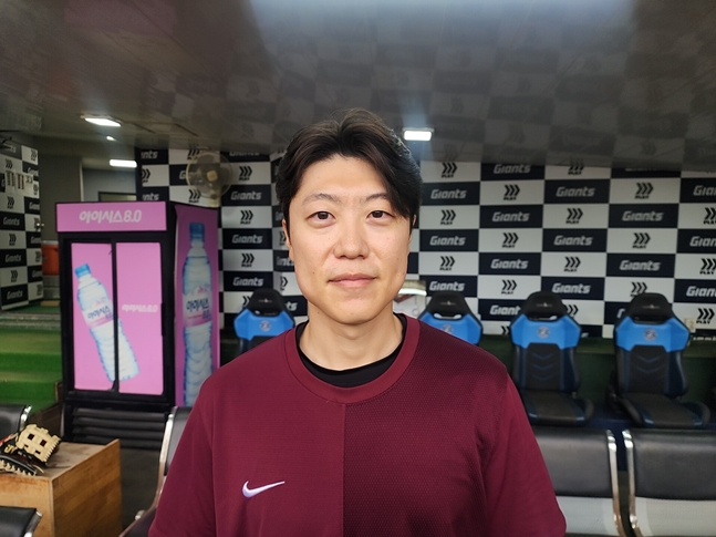 29일 경기를 앞둔 박진형의 모습. /사진=박수진 기자