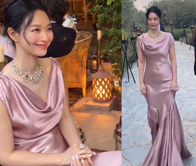 배우 신민아가 아름다운 드레스 자태를 뽐냈다. /사진=에이엠엔터테인먼트