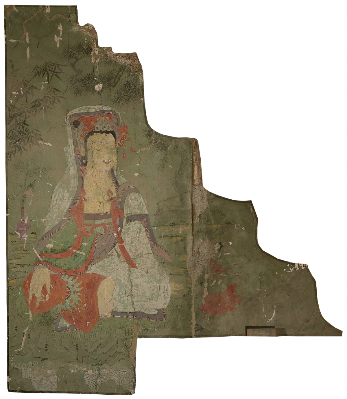 부산 범어사 대웅전 벽화 관음보살도. /  사진제공 = 국가유산청