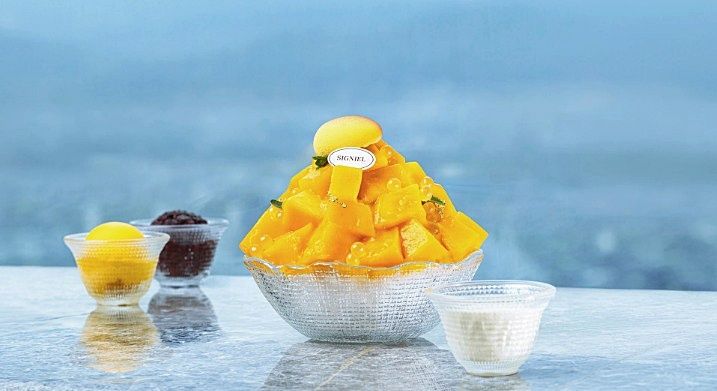 시그니엘 서울 더 라운지 패스트리 살롱의 제주 애플망고빙수./사진=시그니엘 서울 홈페이지