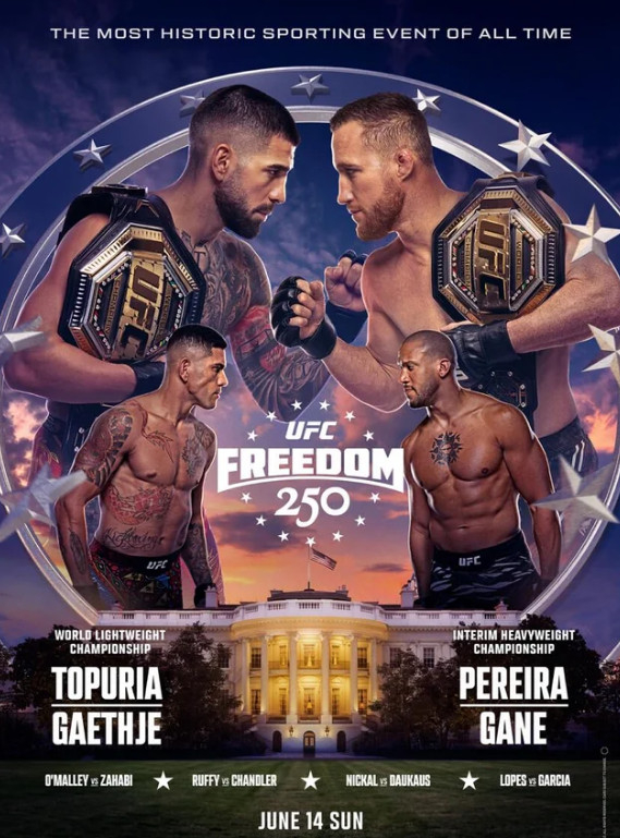 UFC 프리덤 250 포스터. /사진=UFC 제공