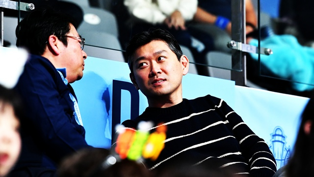 고양 소노 서준혁 구단주(오른쪽). /사진=KBL 제공