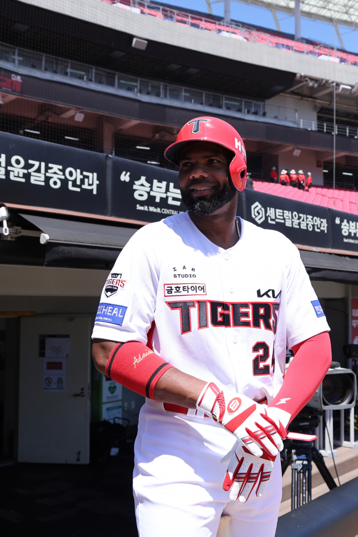 5일 KIA 대체 외국인 타자 아데를린의 모습. /사진=KIA 타이거즈 제공