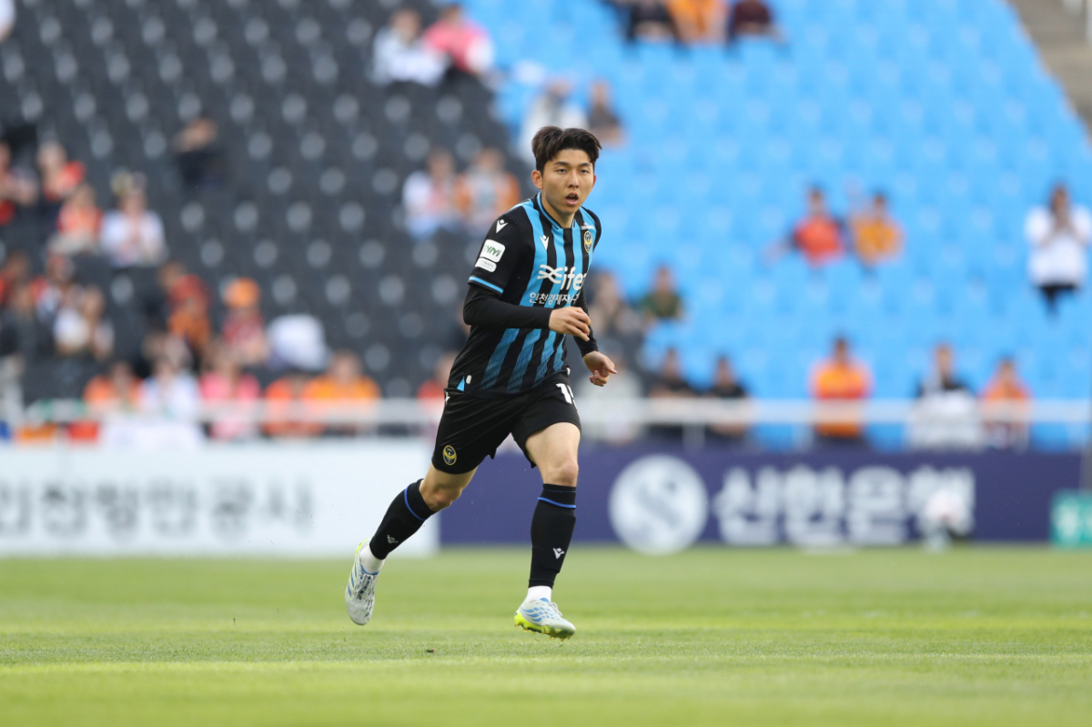 인천 유나이티드 미드필더 서재민. /사진=한국프로축구연맹 제공