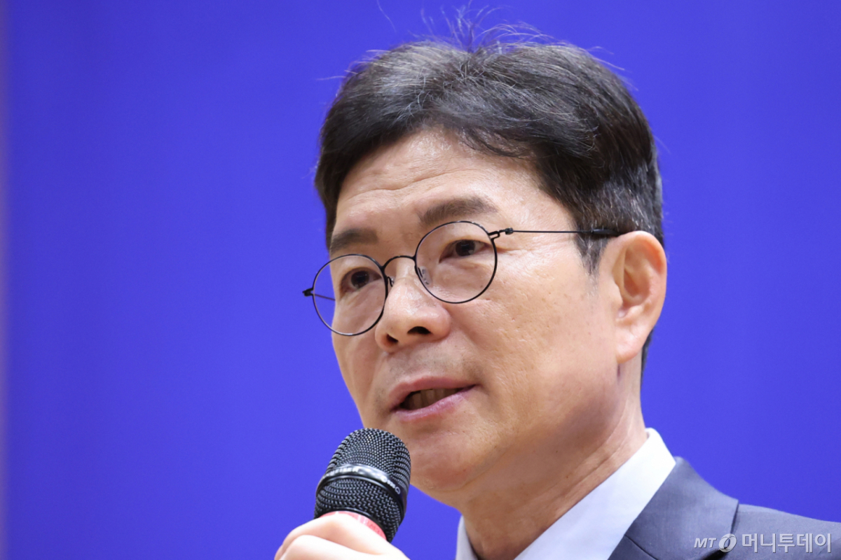 (서울=뉴스1) 신웅수 기자 = 정원오 더불어민주당 서울시장 후보가 7일 서울 여의도 국회 의원회관에서 열린 36개 직능단체 정책협약식에서 인사말을 하고 있다. 2026.5.7/뉴스1  Copyright © 뉴스1. All rights reserved. 무단 전재 및 재배포,  AI학습 이용 금지. /사진=(서울=뉴스1) 신웅수 기자