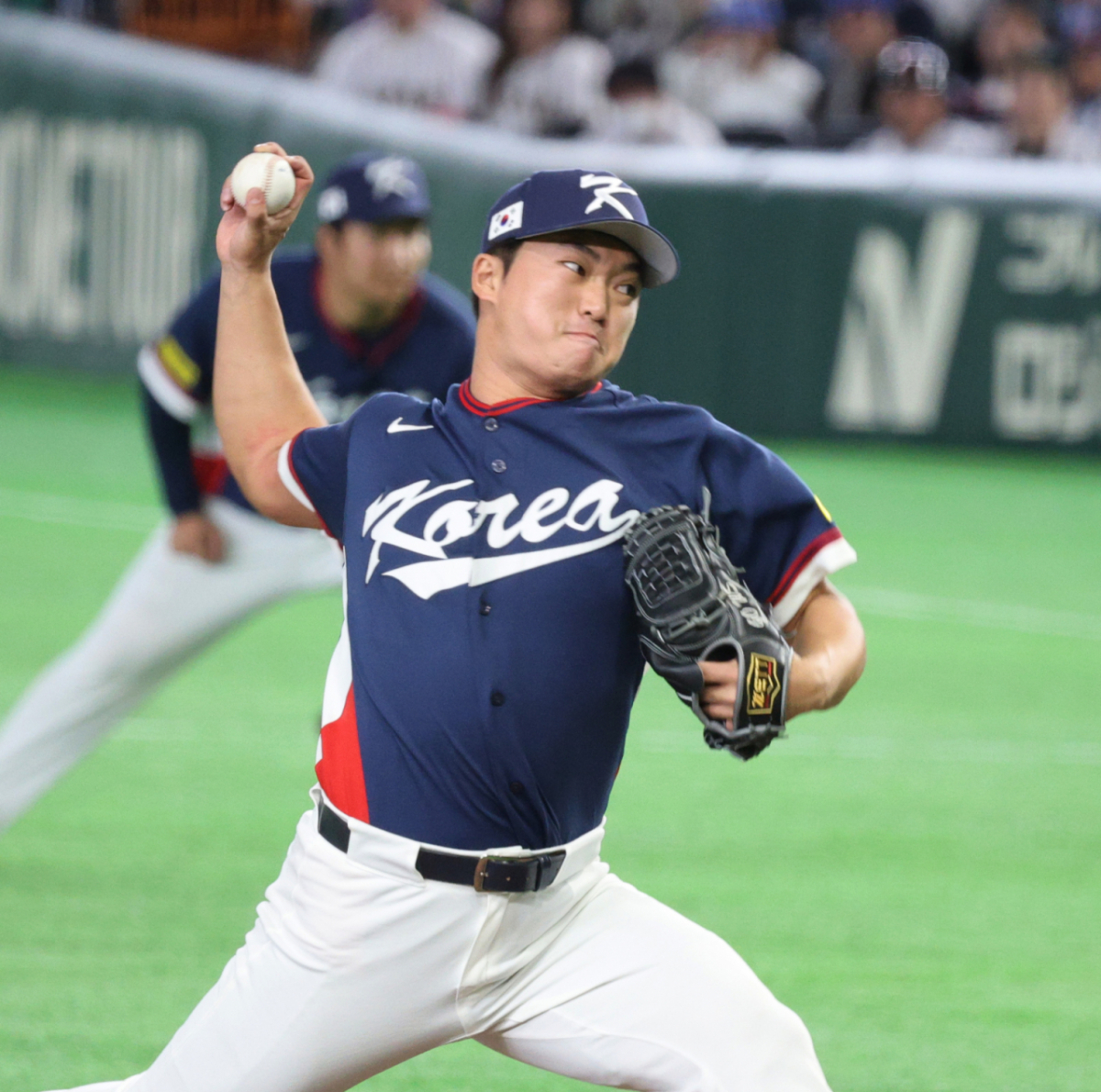 고우석이 지난 3월 7일 도쿄돔에서 열린 2026 WBC 도쿄POOL 일본전 6회말 역투를 펼치고 있다. /사진=강영조 선임기자