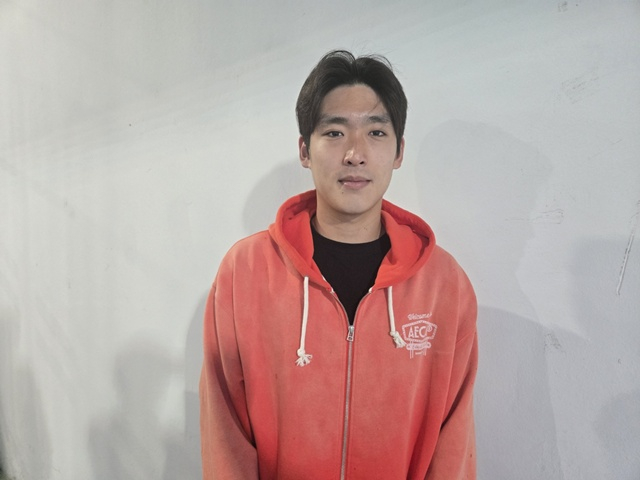지난 충북청주전에서 만난 김민승. /사진=이원희 기자