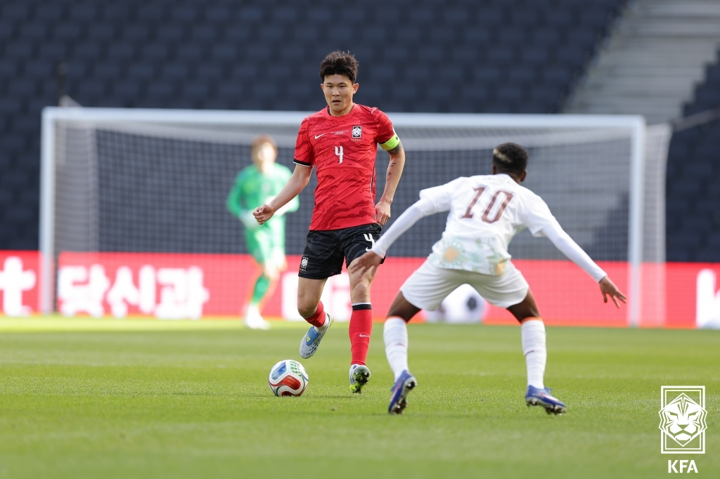 대한민국 축구 국가대표팀 센터백 김민재. /사진=대한축구협회 제공