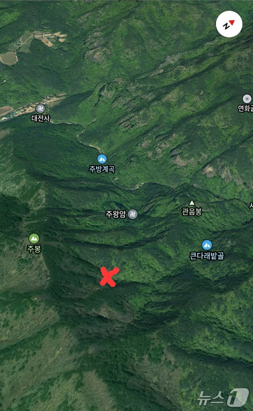 A군 발견 장소. /사진=뉴스1