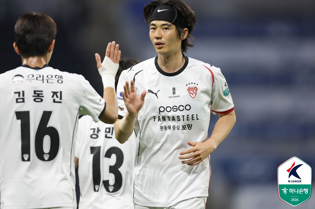 포항 스틸러스 미드필더 기성용. /사진=한국프로축구연맹 제공
