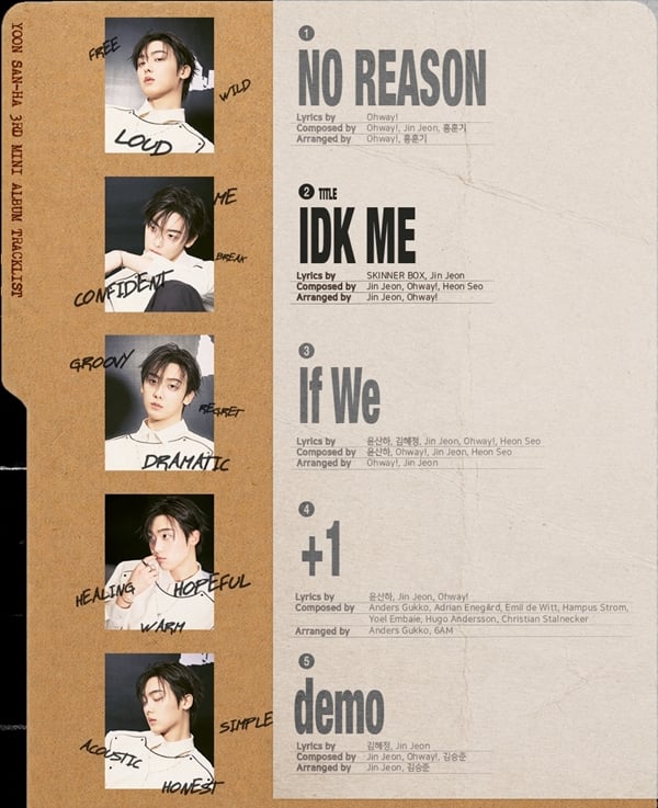 윤산하의 미니 3집 앨범 'NO REASON'./사진제공=판타지오