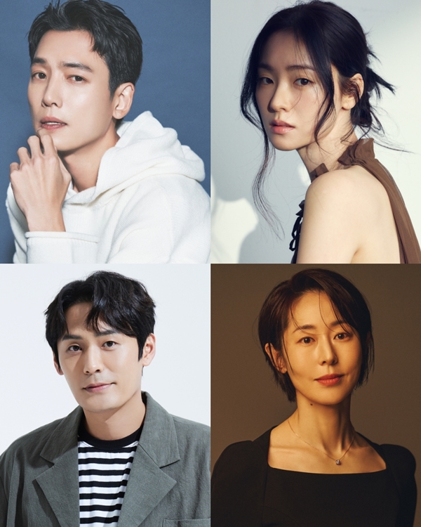 ENA 새 드라마 '혹하는 로맨스'에 출연하는 정경호(사진 왼쪽 위부터 시계방향으로), 전여빈, 최대훈, 강말금./사진제공=매니지먼트 오름(정경호), 매니지먼트mmm(전여빈), 에이스팩토리(최대훈, 강말금)