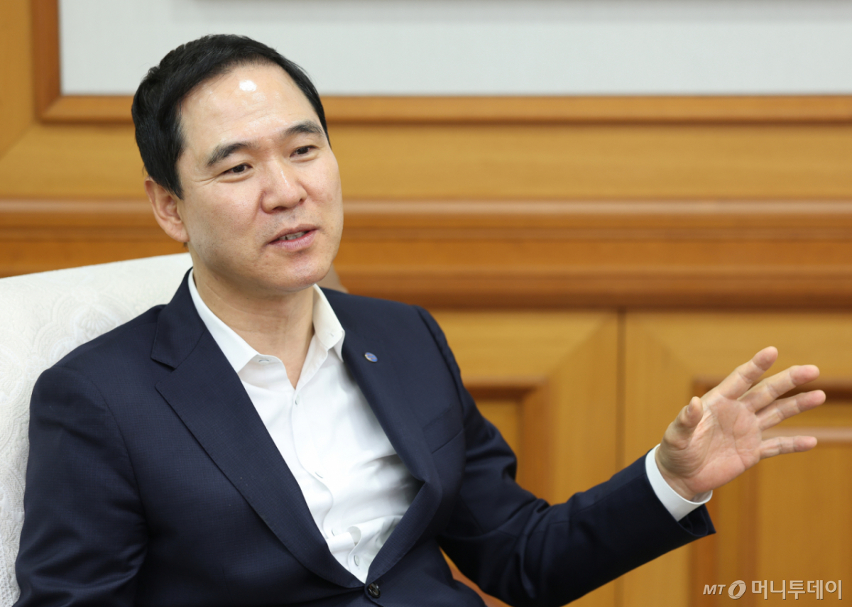 신학기 수협은행장 인터뷰 /사진=이기범