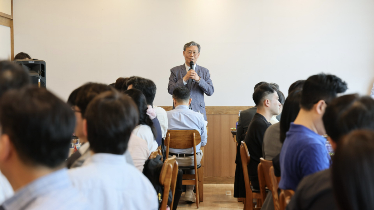 김태승 코레일 사장이 14일 기자간담회에서 발언하고 있다. 2026.05.14/사진제공=코레일
