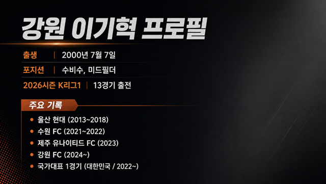 이기혁의 프로필. /사진=AI 제작 이미지.