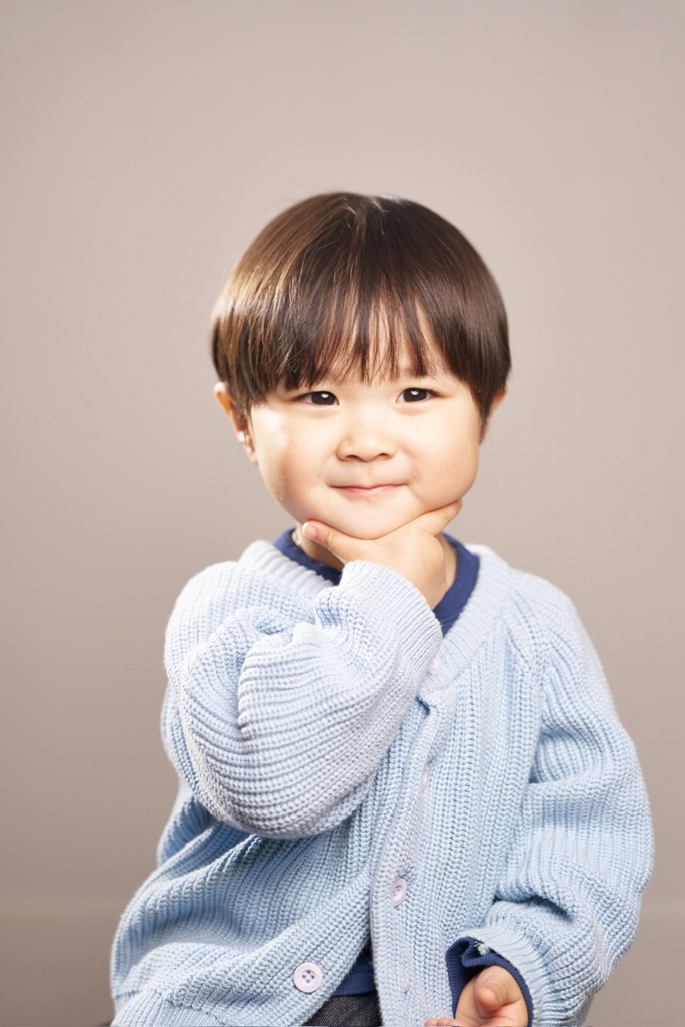 아역배우 박유호. /사진=두산 베어스 제공
