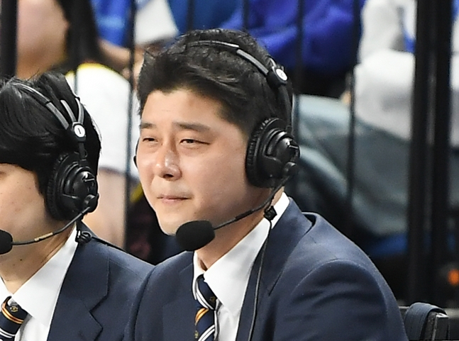 해설위원 활동할 당시의 김도수 신임 수석코치. /사진=KBL