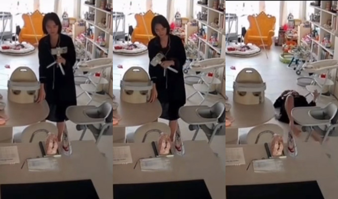 배우 지소연이 지난 18일 자신의 인스타그램을 통해 최근 세 아이 앞에서 갑작스럽게 졸도했다며 당시 상황을 전했다./사진=지소연 인스타그램