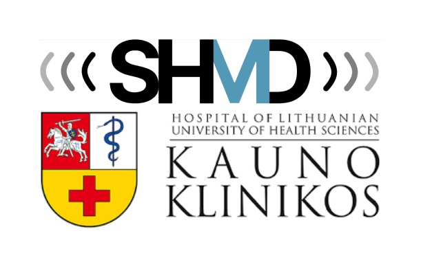 SHMD 로고(위)와 리투아니아 의과대학병원 'Kauno klinikos' 로고./사진제공=SHMD
