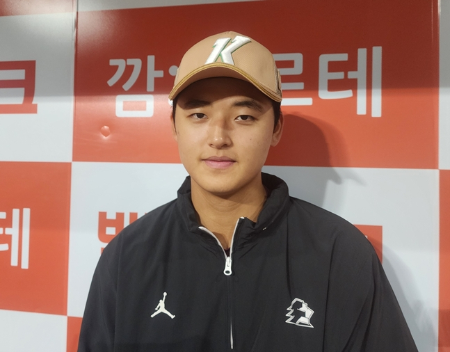 19일 경기를 앞두고 기자들과 만난 박준현. /사진=박수진 기자