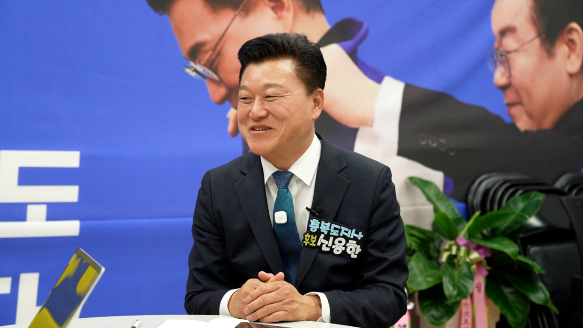 신용한 더불어민주당 충북지사 후보. /사진=우건희 PD