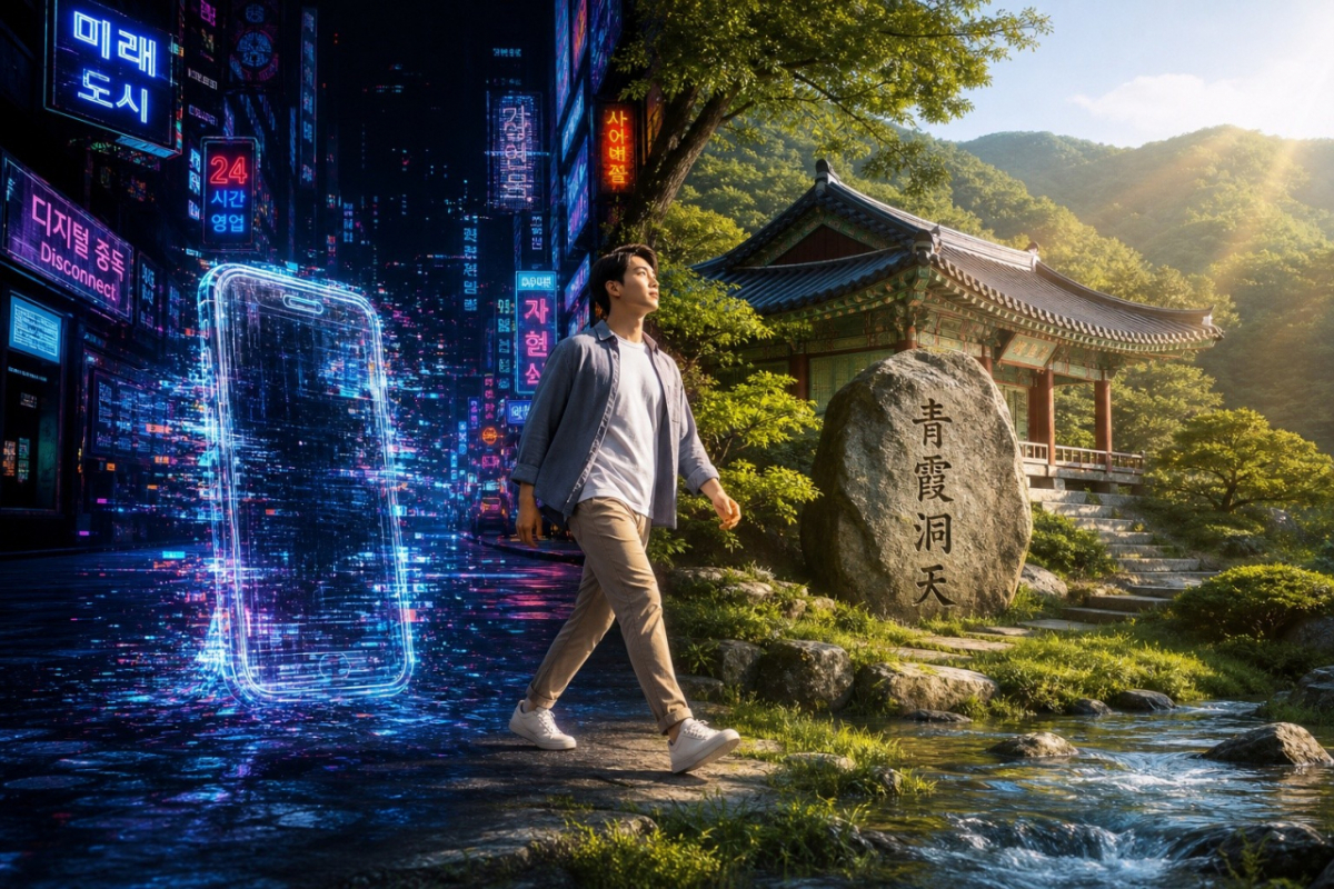 '경북 봉화로 떠나는 청년'(AI 디지털그랙픽)./사진제공=봉화군