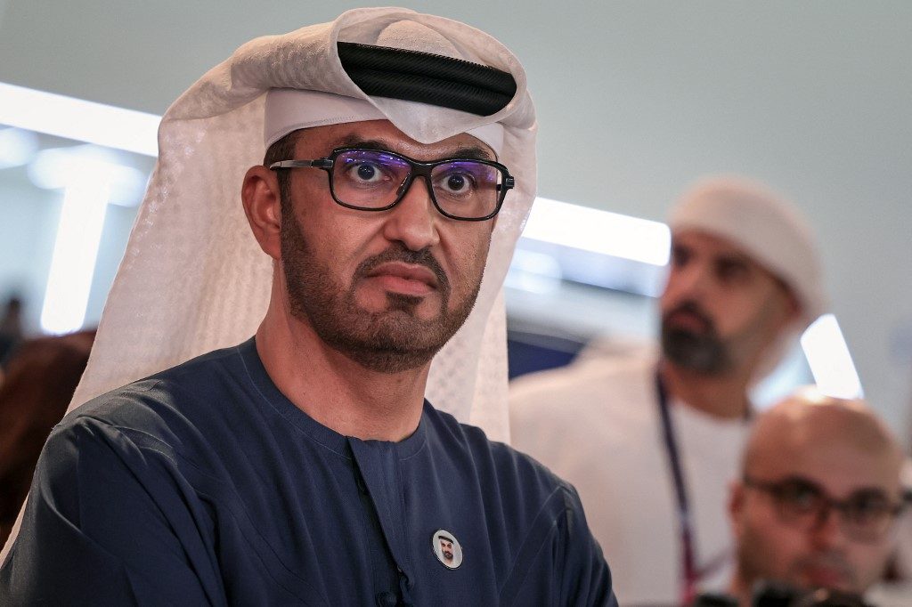 술탄 아흐메드 알 자베르 아랍에미리트(UAE) 국영 석유기업 ADNOC CEO(최고경영자)이자 UAE 산업첨단기술부 장관 /AFPBBNews=뉴스1