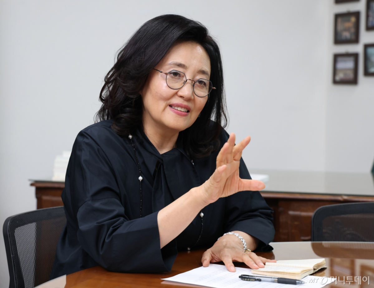 박영선 한국여성의정 상임대표 인터뷰 /사진=이기범 기자 leekb@