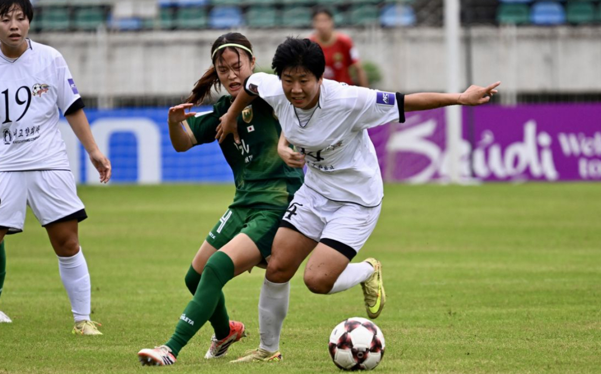 지난해 11월 미얀마에서 열린 2025-2026 AFC 여자 챔피언스리그 조별리그 C조 내고향축구단과 도쿄 베르디의 경기 모습. /사진=AFC 제공