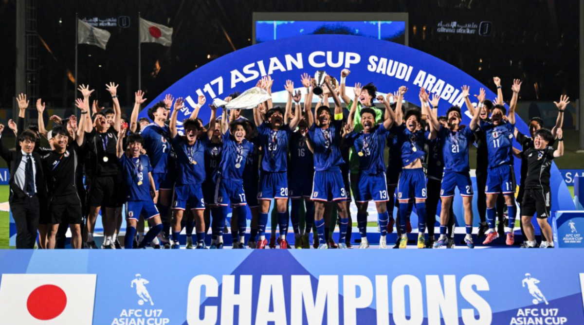 2026 AFC U17 아시안컵 우승을 차지한 일본 축구대표팀. /사진=AFC 제공