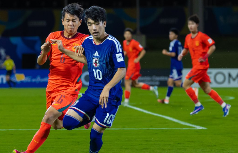 23일 사우디아라비아 제다에서 열린 2026 AFC U17 아시안컵 결승 중국과 일본의 경기 모습. /사진=AFC 제공