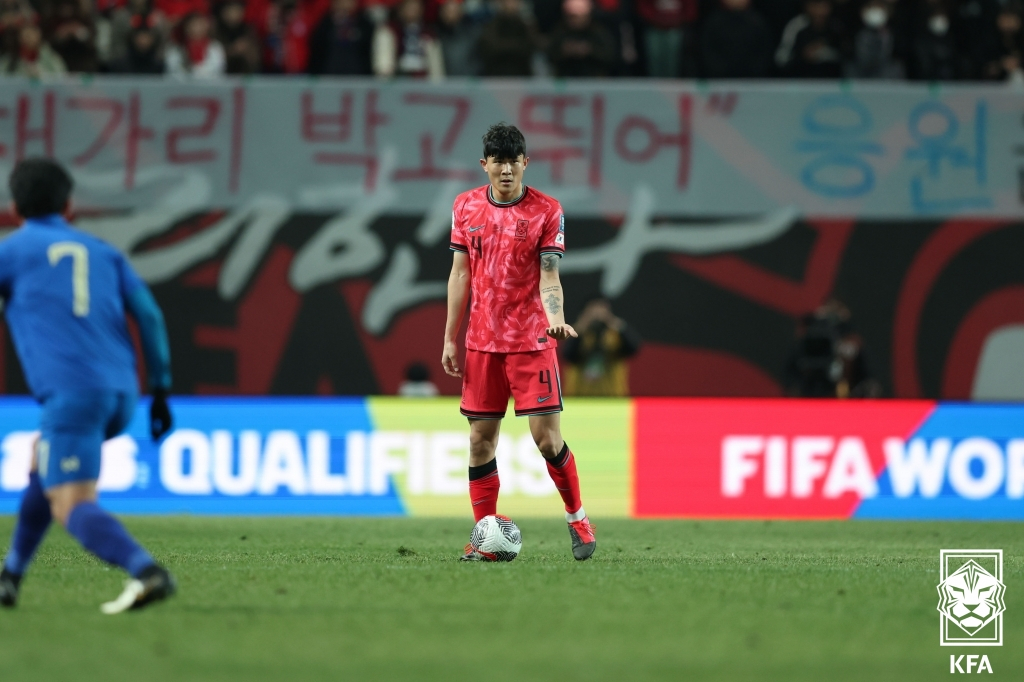 대한민국 축구 국가대표팀 수비수 김민재. /사진=강영조 선임기자