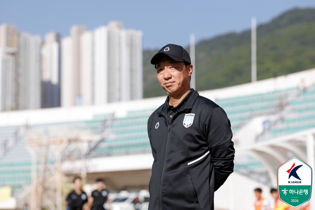 박진섭 천안 시티 감독. /사진=한국프로축구연맹 제공